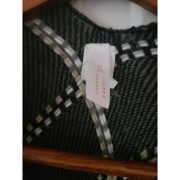 LC Lauren Conrad Neutral Multicolor Knit Open Wrap With Fringe Detail - Picture 3 of 4